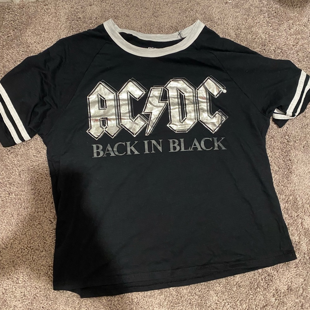 L black AC/DC sleep shirt